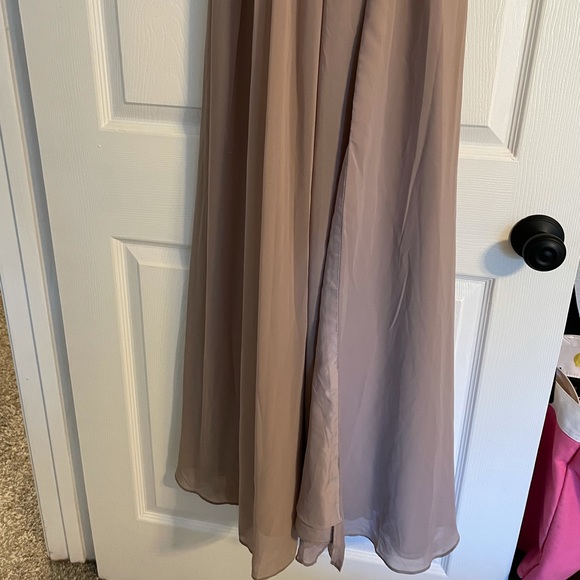 Taupe AZAZIE AAIDA Bridesmaid Dress - Picture 11 of 15